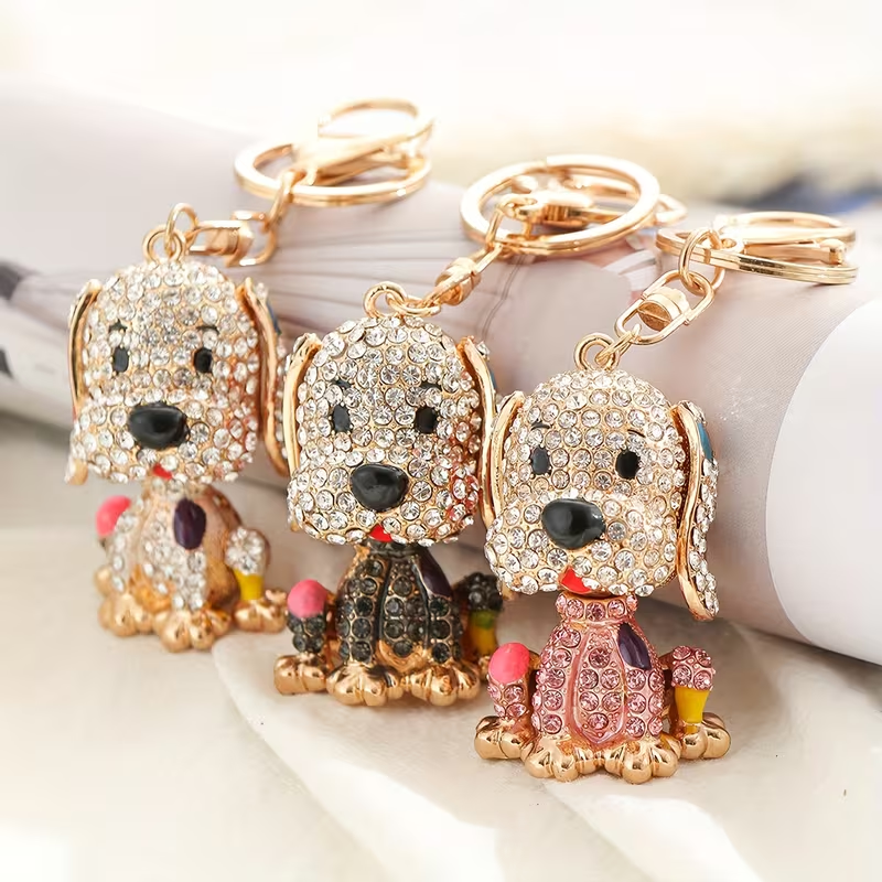 BlingPup sleutelhanger zwart
