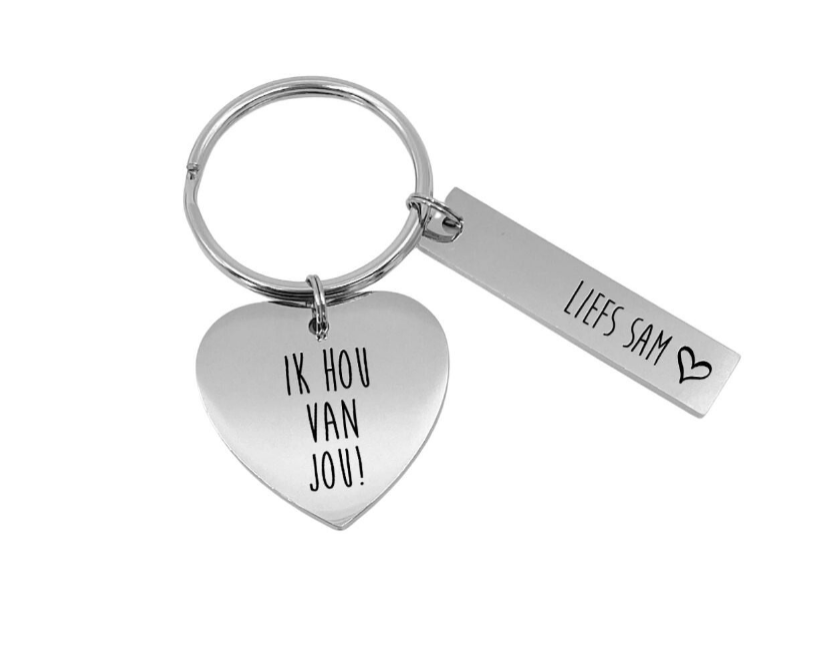 Sleutelhanger Ik hou van jou