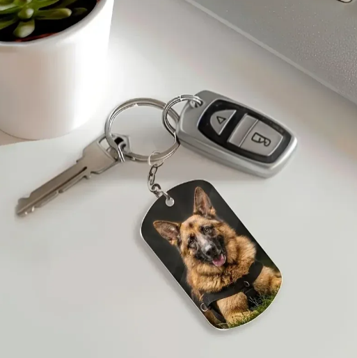 RVS Sleutelhanger met foto
