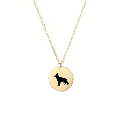 Jouw hond als Silhouette | Ketting