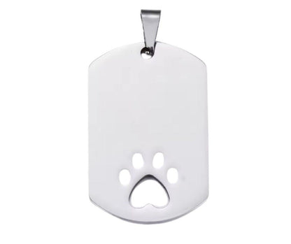 Dogtag penning met pootje