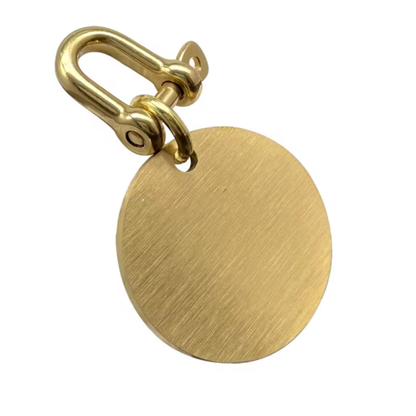 Hondenpenning Messing | rond