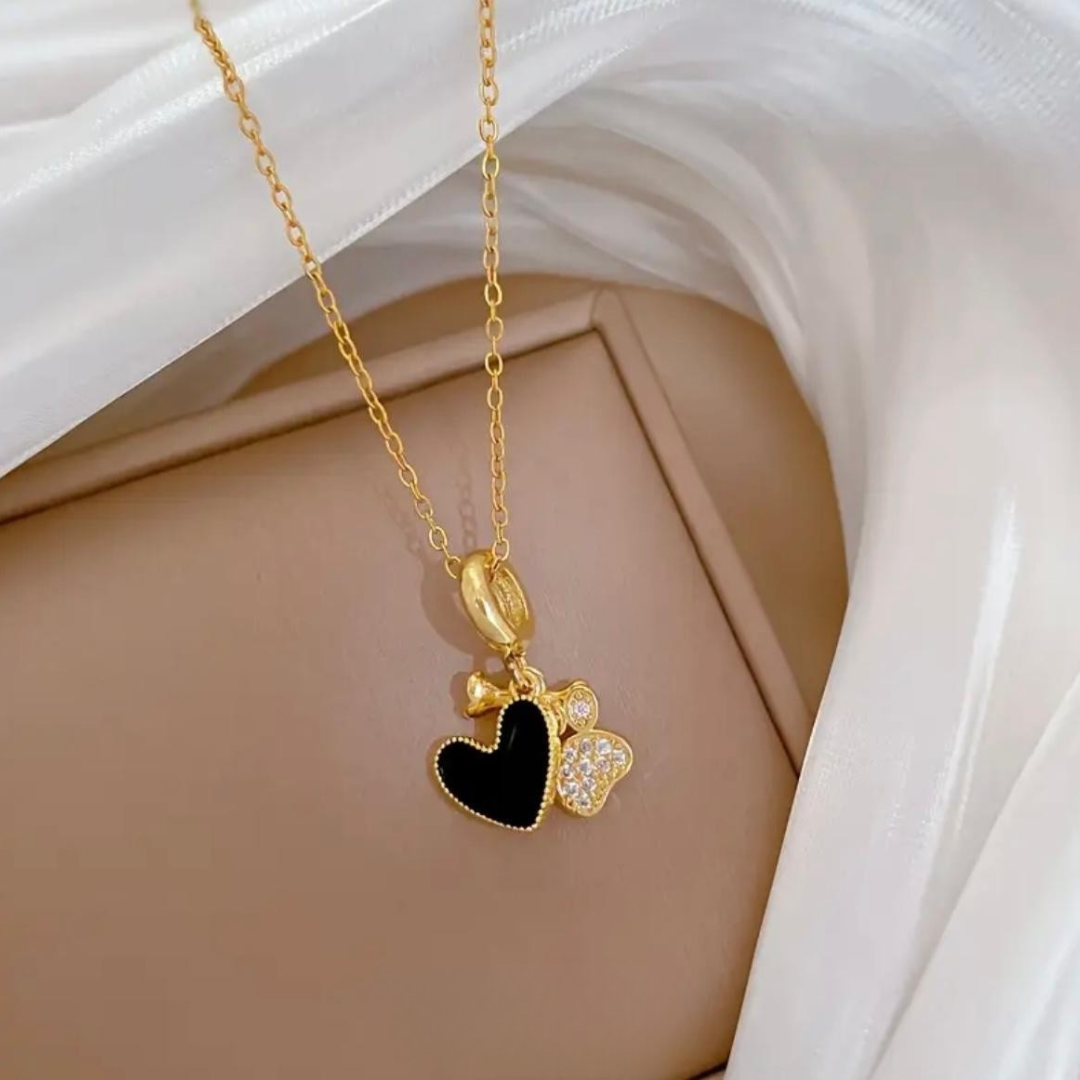 Midnight Paw Charm | Ketting