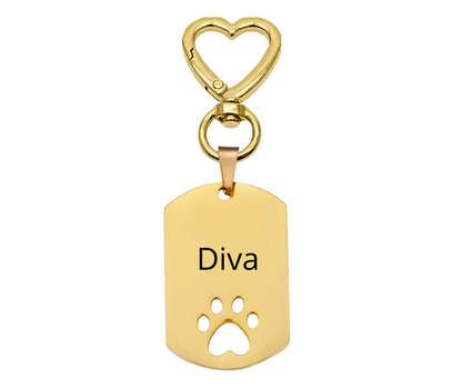 Dogtag inclusief bevestigingshart