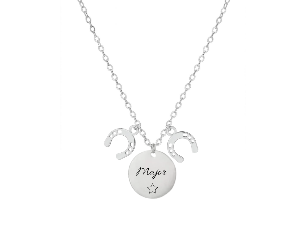 Hoefijzer ketting met naam