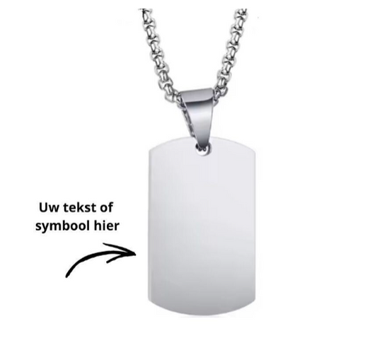 Dutch Army ketting | Zilver