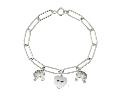 Armband | Paardenbedels met naam
