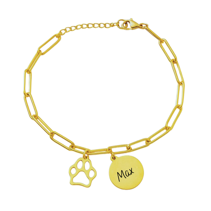 Armband | Munt en Hondenpootje