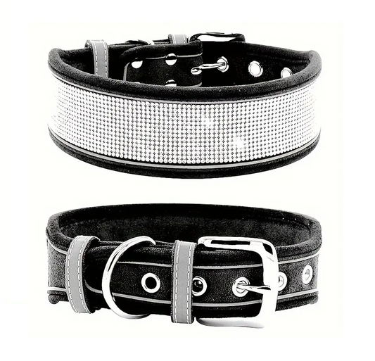 DIVA halsband reflecterend | Zwart