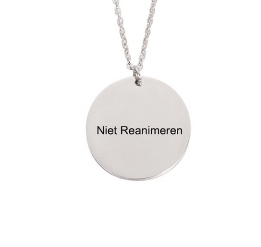 Niet Reanimeren ketting | Rond