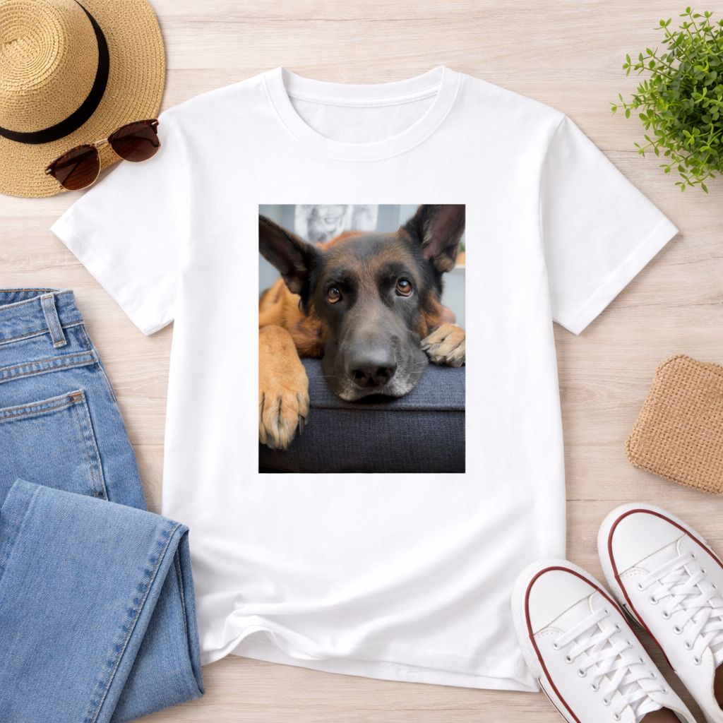 T-Shirt met foto in vorm