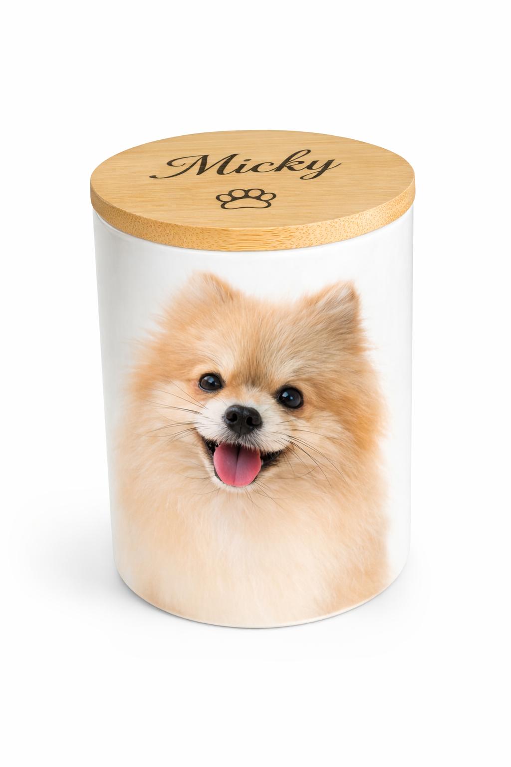 Snackpot met naam en foto