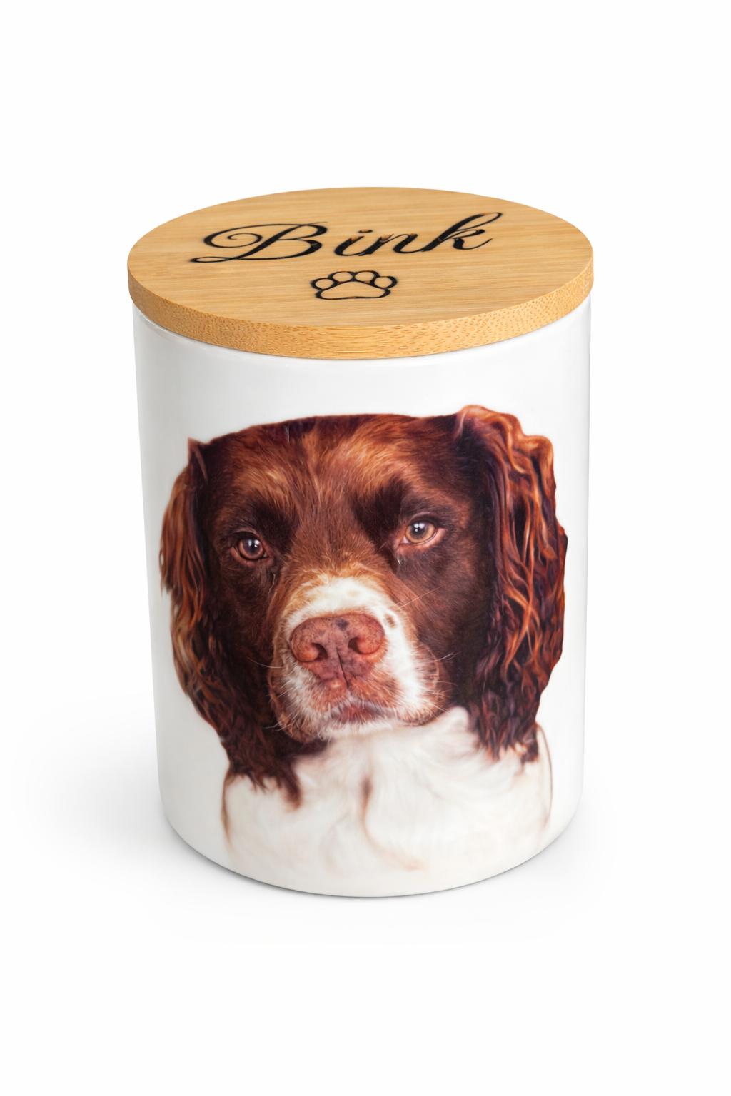 Snackpot met naam en foto