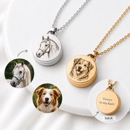 Dierenhaar Medaillon | Ketting