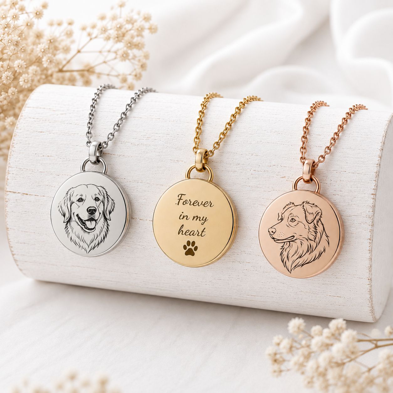 Dierenhaar Medaillon | Ketting