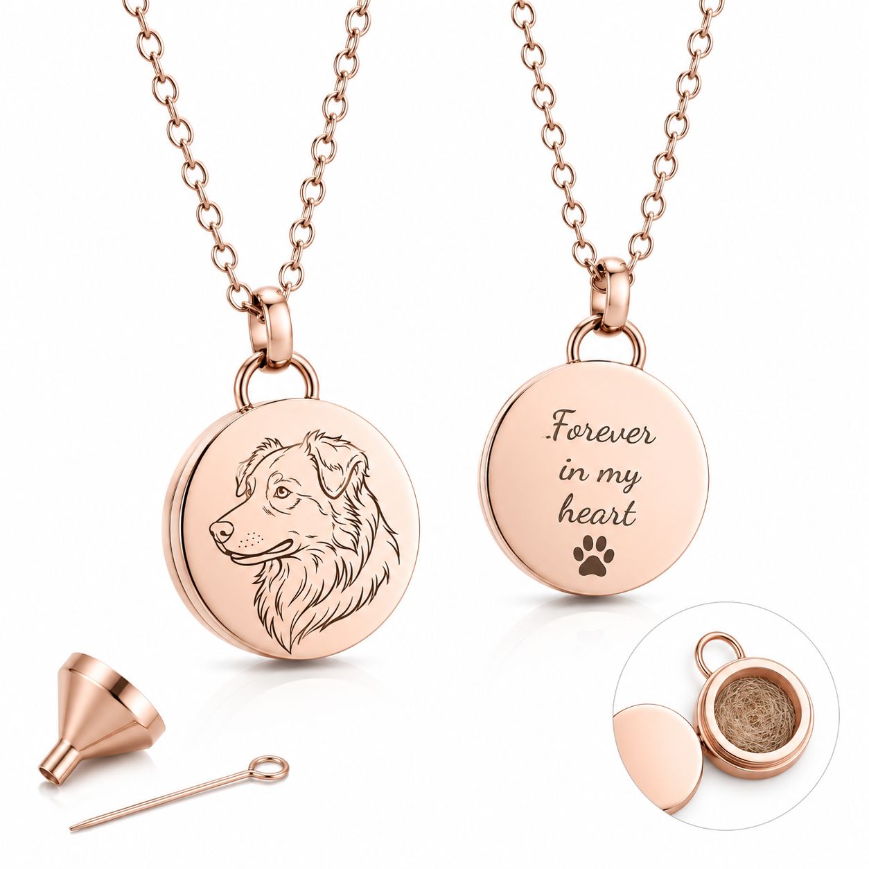 Dierenhaar Medaillon | Ketting