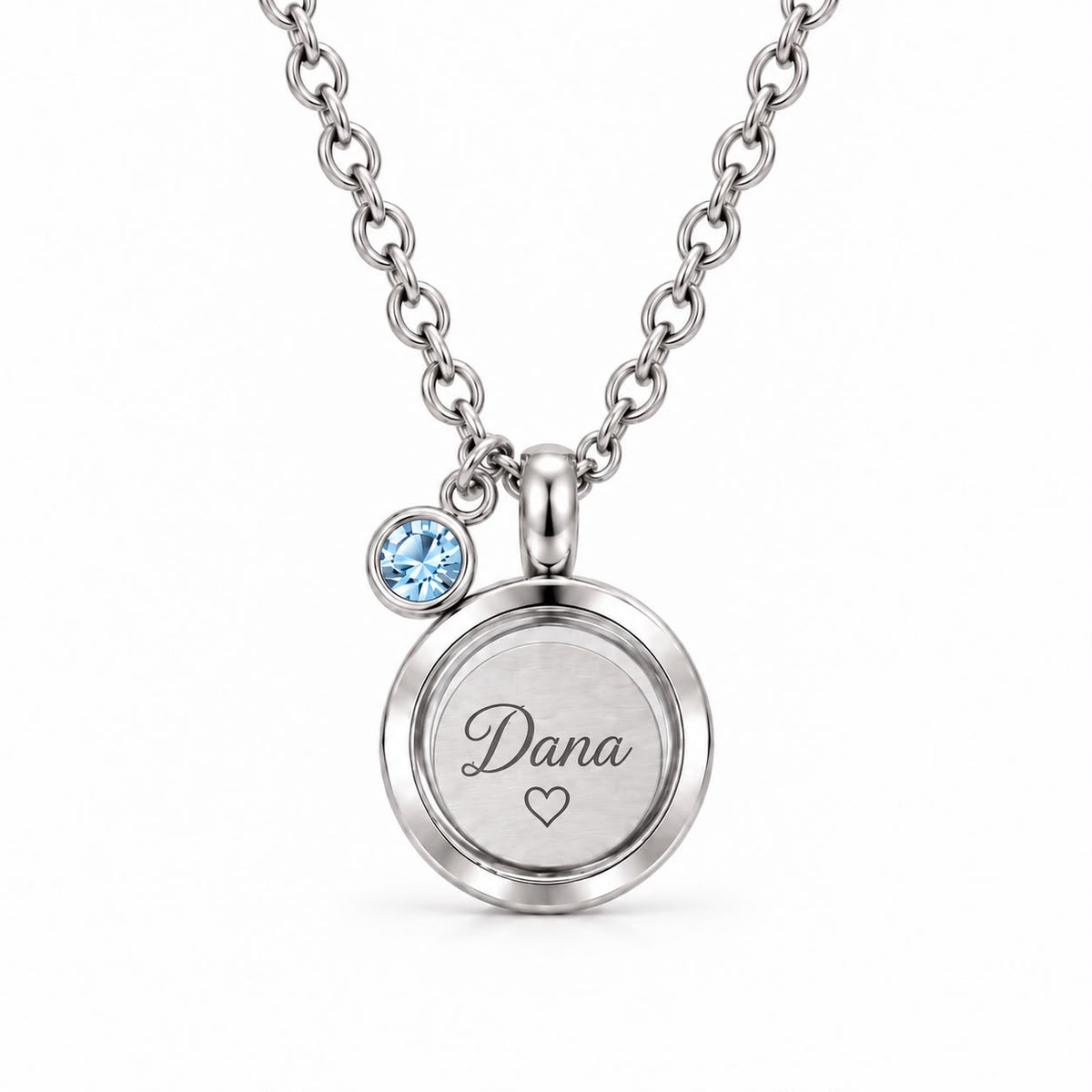 Dierenhaar Ketting | Naam achter Glas