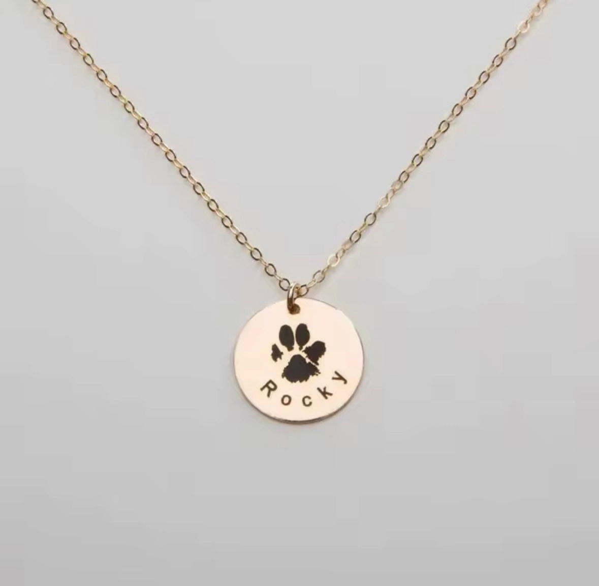 PawPrint ketting | Rond