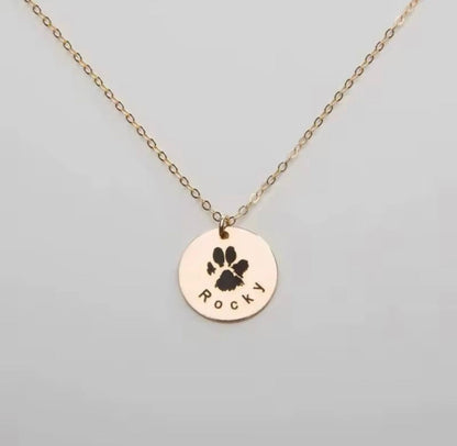 PawPrint ketting | Rond