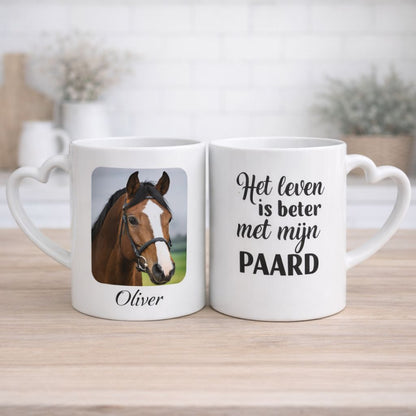 Hart beker - Het leven is beter met mijn hond