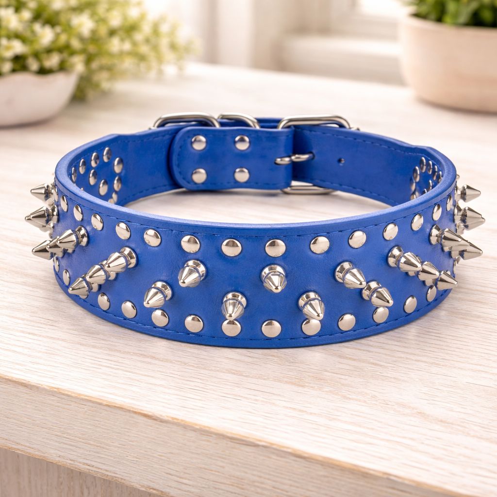 Halsband Spikes | Blauw