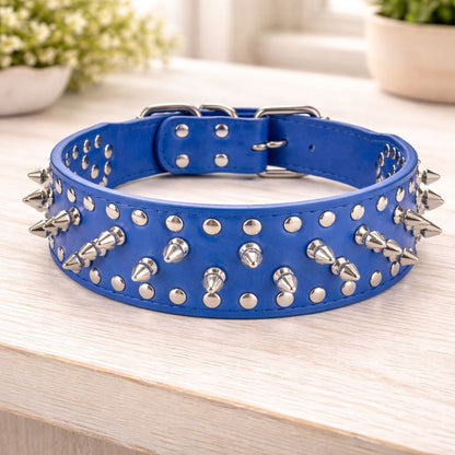 Halsband Spikes | Blauw