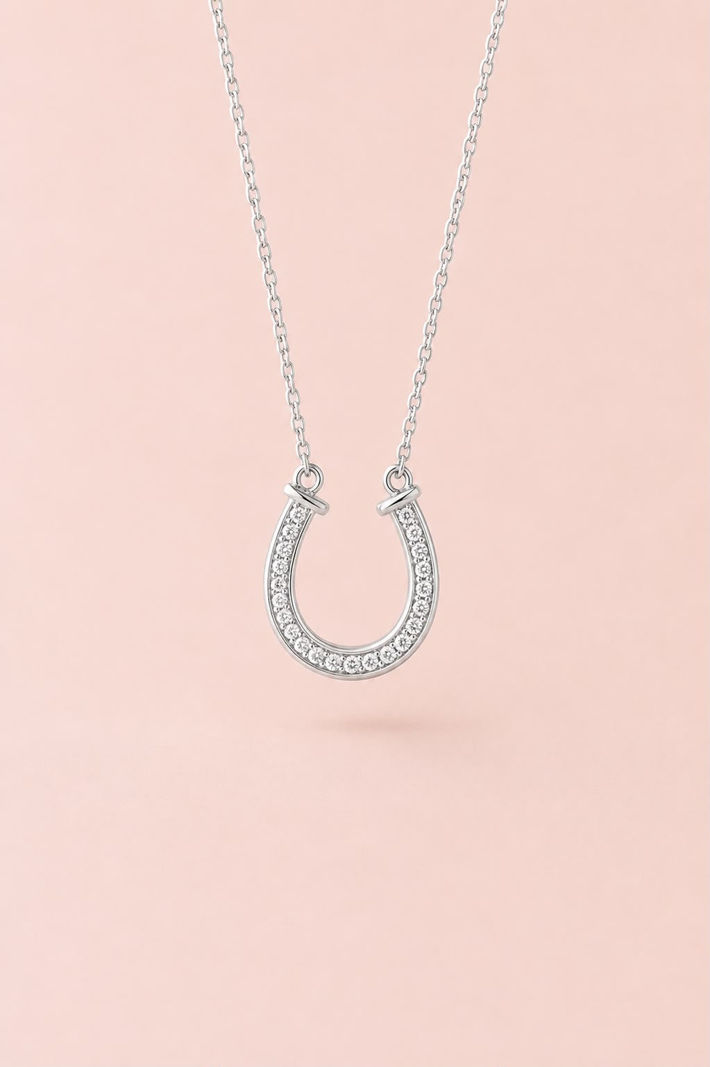 Hoefijzer Zirkonia Ketting