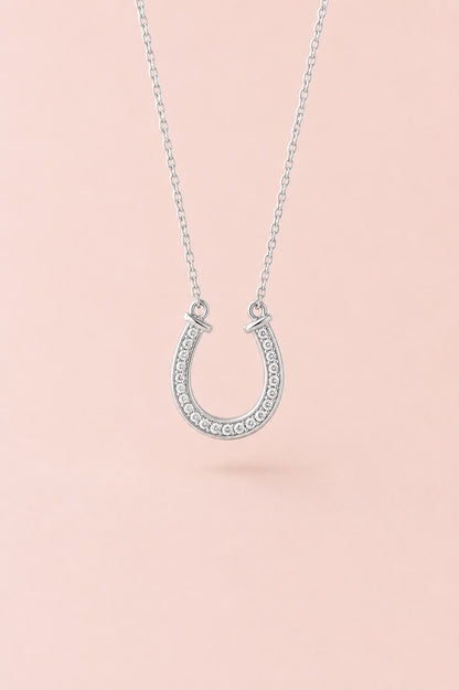 Hoefijzer Zirkonia Ketting