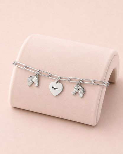 Armband | Paardenbedels met naam