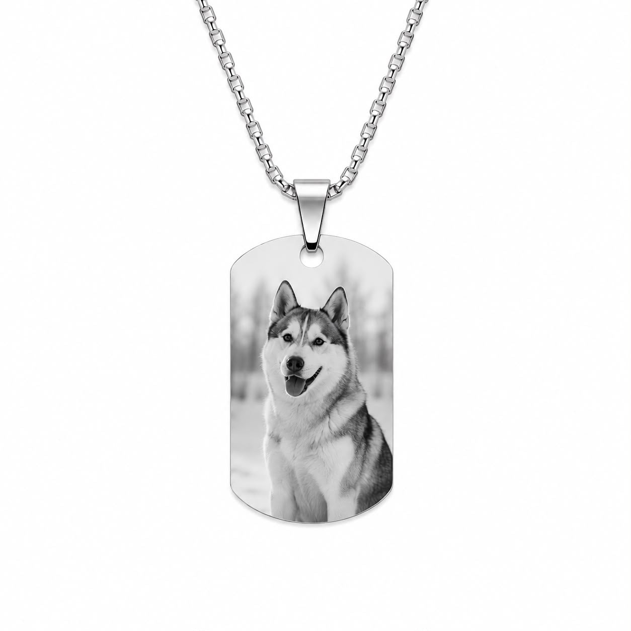 Dogtag Foto Ketting