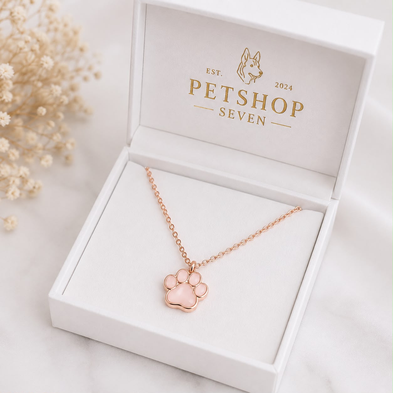 Blush Paw Ketting