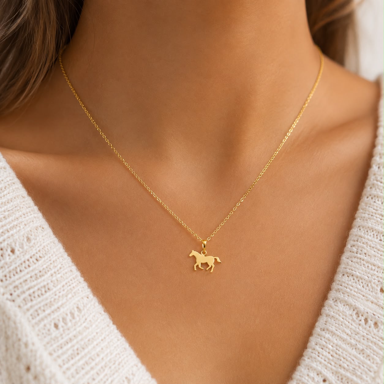 Paardensilhouette Ketting