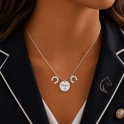 Hoefijzer met Naam Ketting
