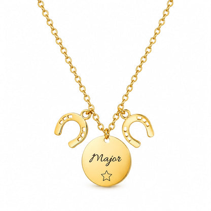 Hoefijzer met Naam Ketting