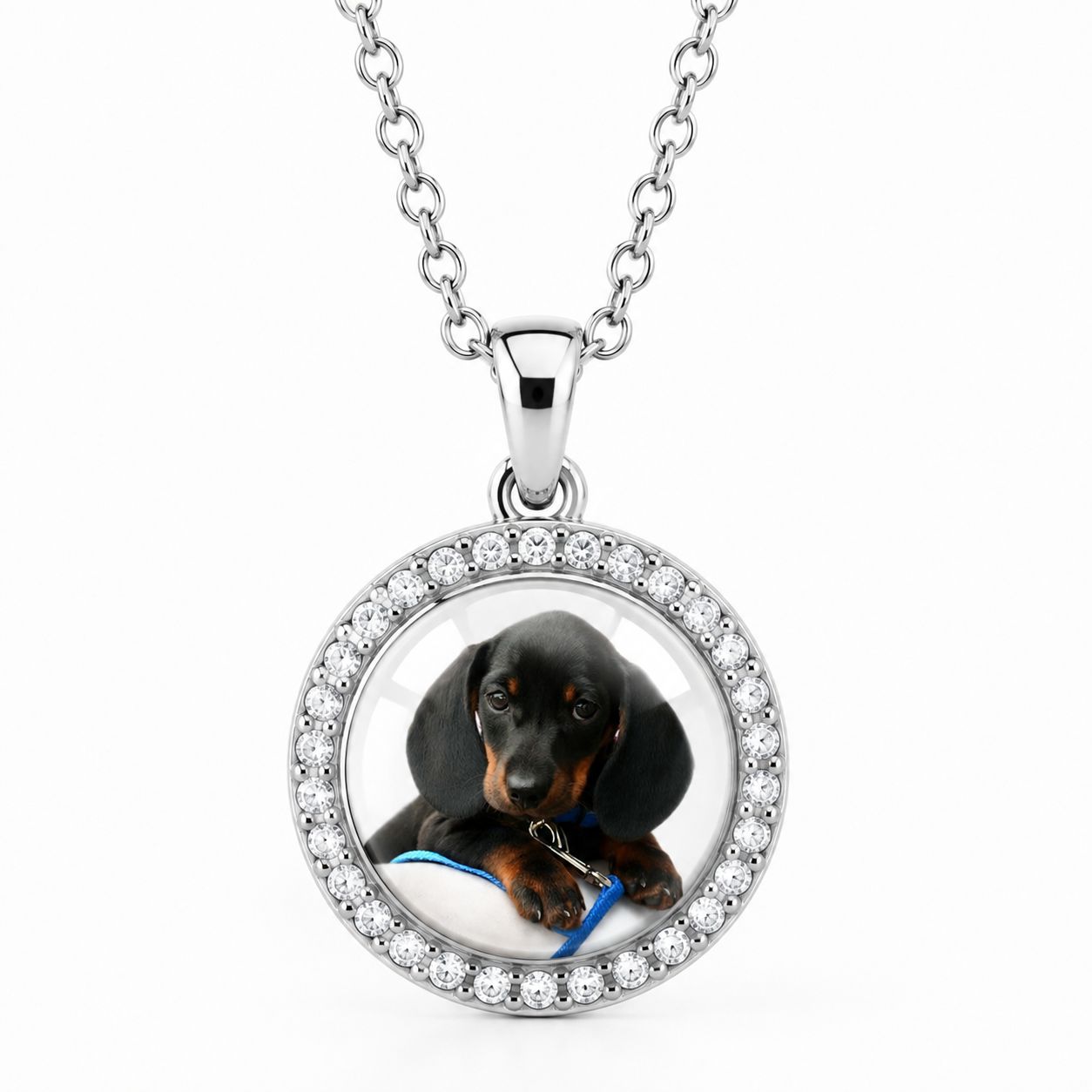Strass Foto Ketting