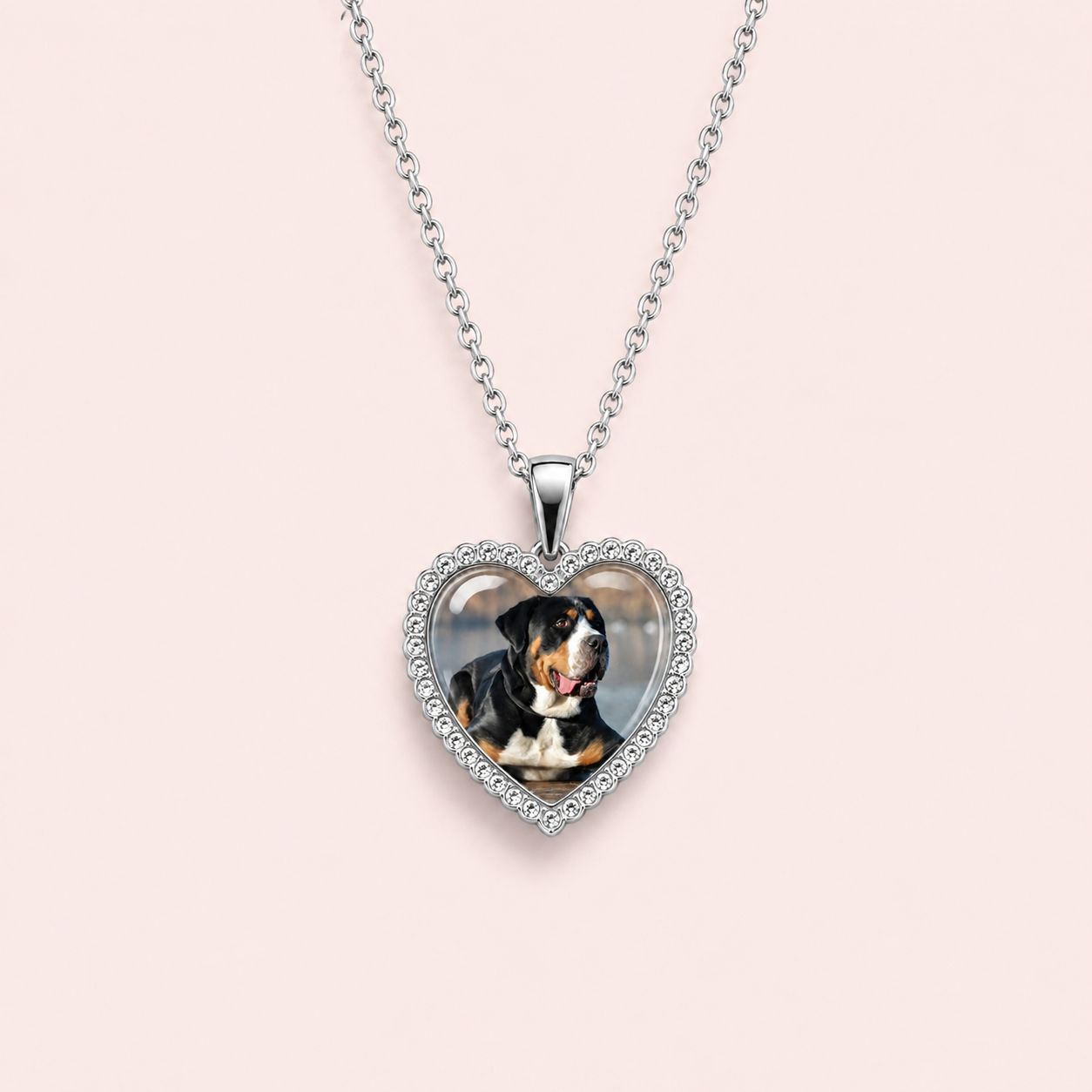 Strass Foto Ketting