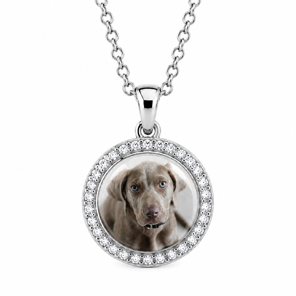 Strass Foto Ketting