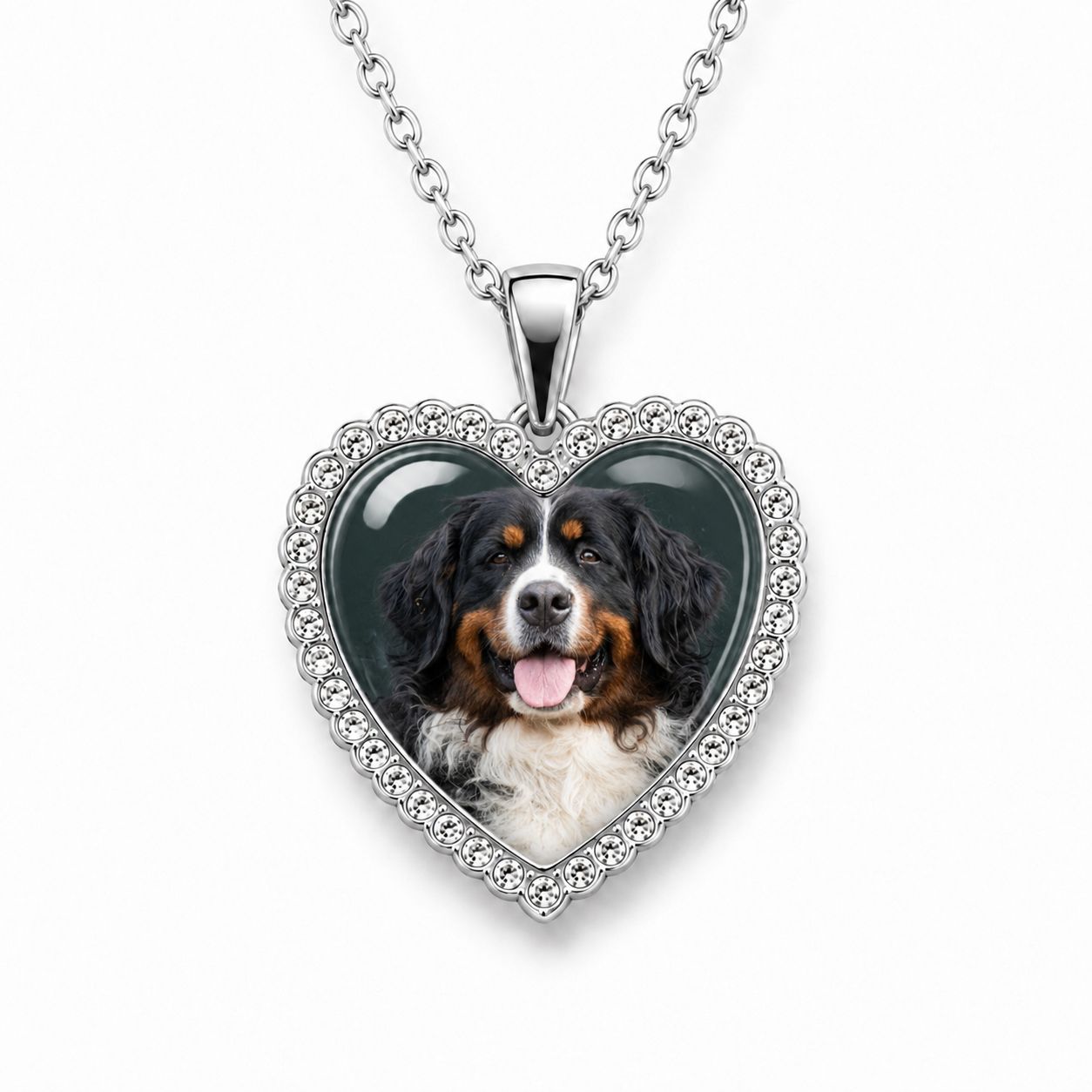 Strass Foto Ketting