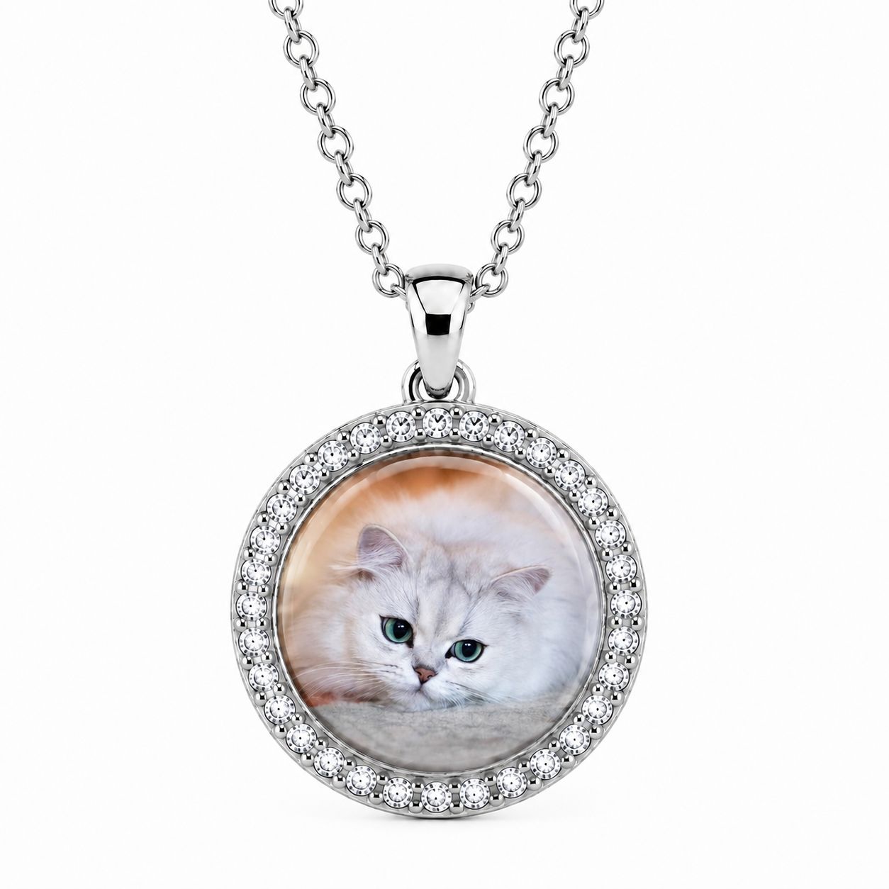 Strass Foto Ketting