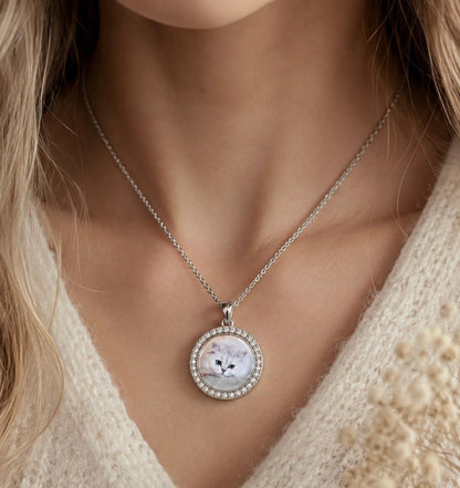 Strass Foto Ketting