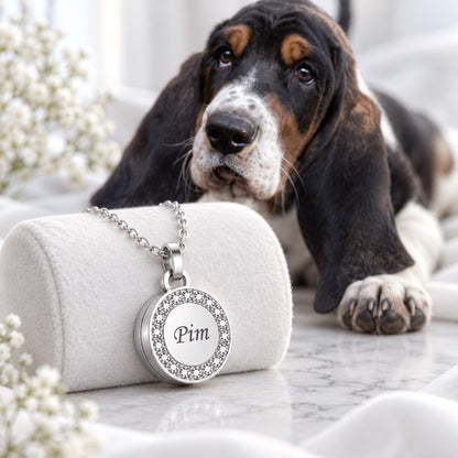 Dierenhaar Medaillon | Strass