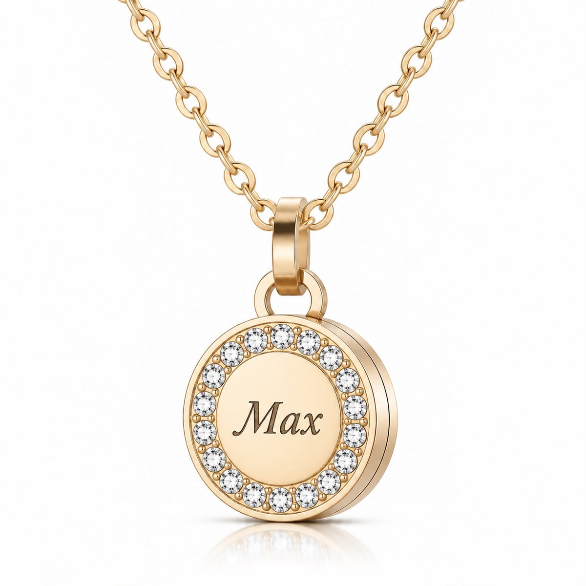 Dierenhaar Medaillon | Strass