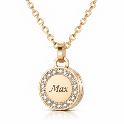 Dierenhaar Medaillon | Strass