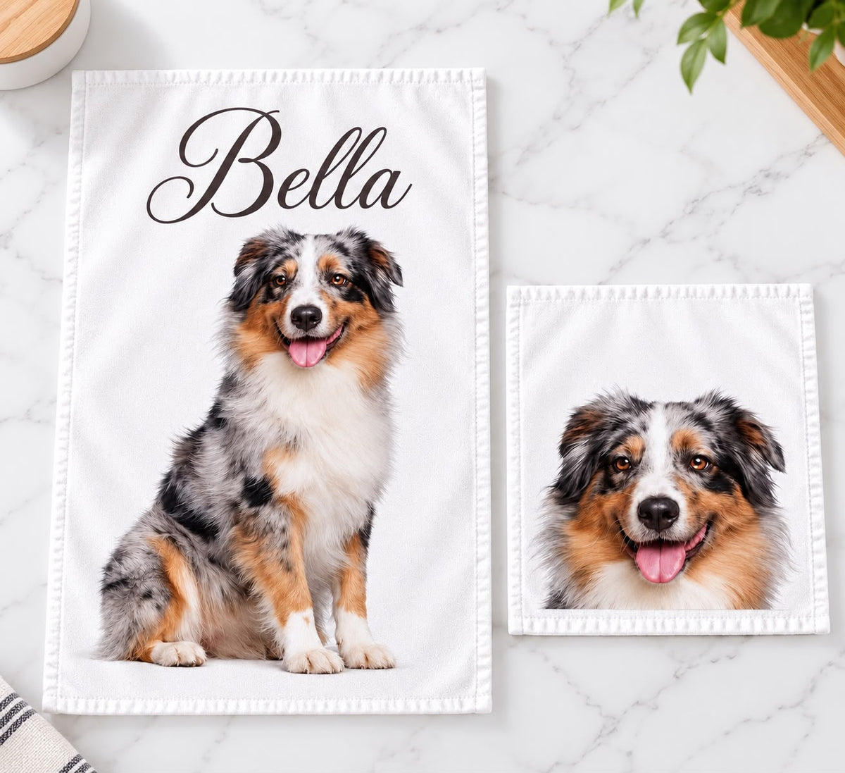 Keukendoek Set met Naam & Foto