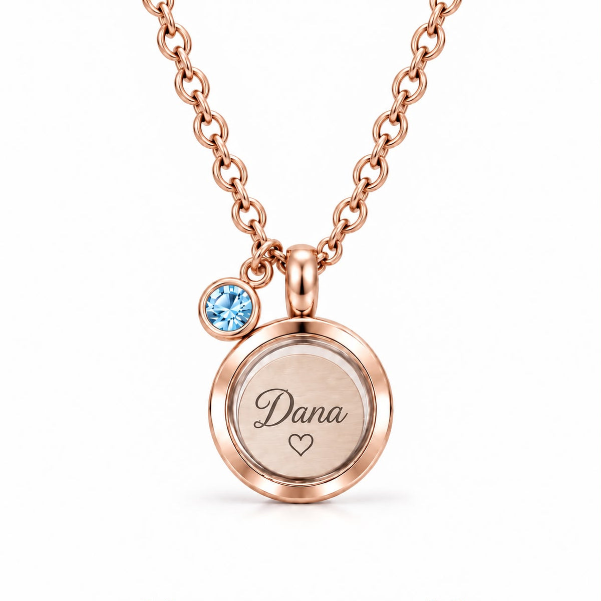 Dierenhaar Ketting | Naam achter Glas