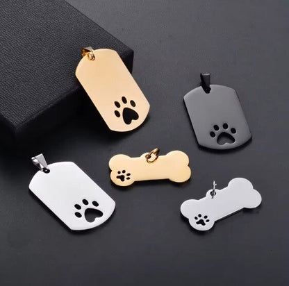 Dogtag penning met pootje