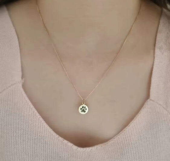PawPrint ketting | Rond