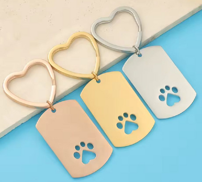 Dogtag inclusief bevestigingshart