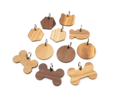 Dogtag houten munt
