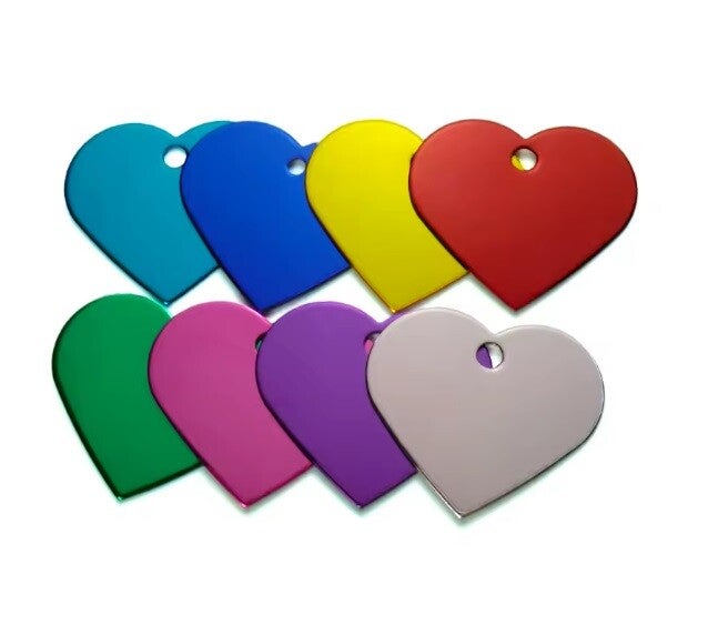 Aluminium gekleurd hart